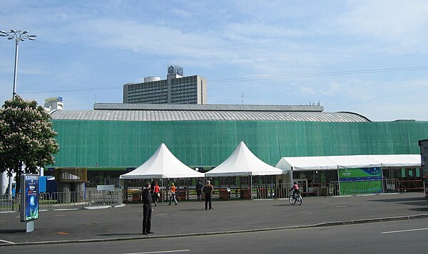 Palace of Sports, Kyiv – host venue pictured during the 2005 contest.