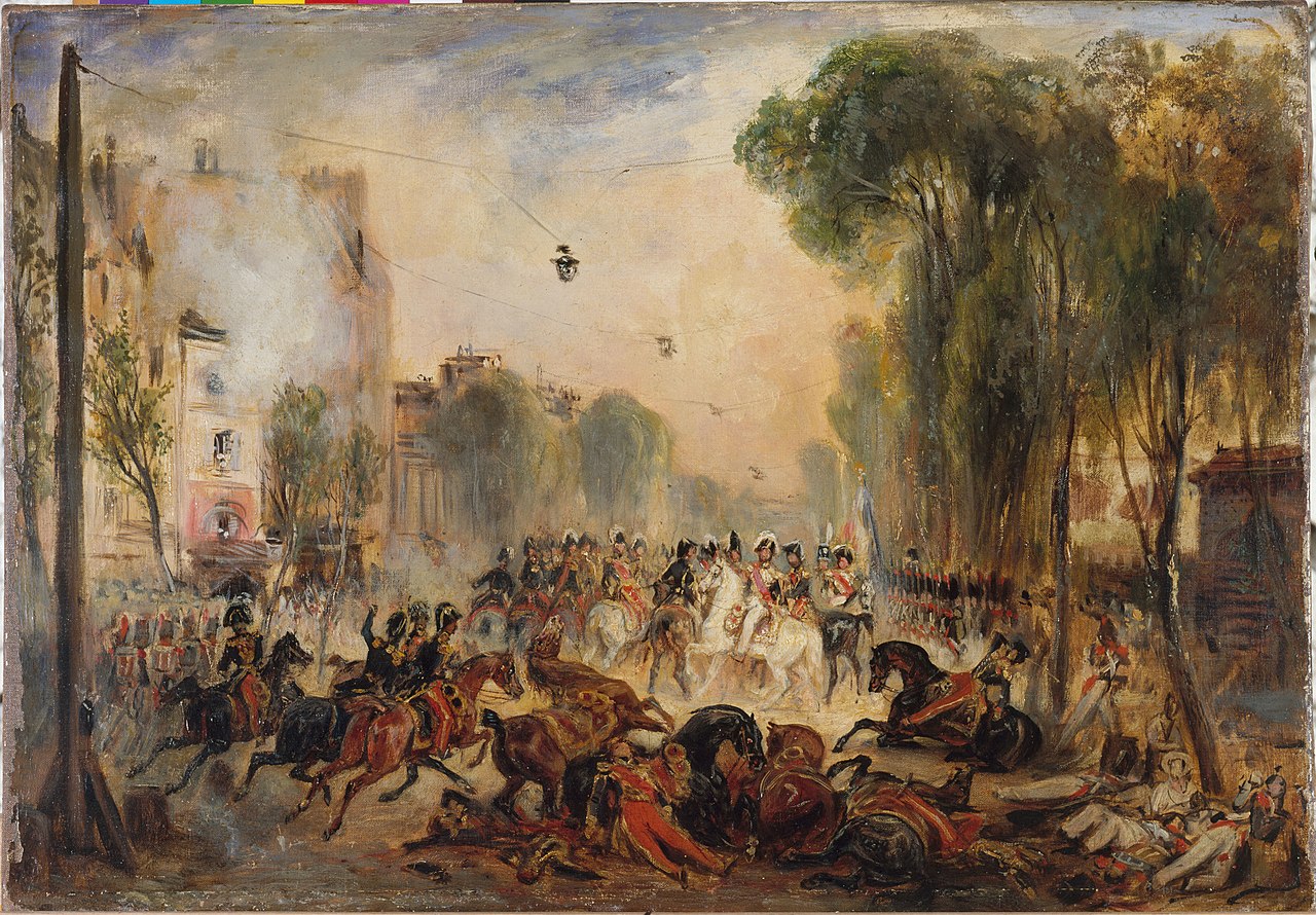 L'attentat de Fieschi boulevard du Temple 28 juillet 1835.jpg