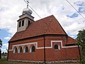 English: Leśnice-village near Lębork, Poland. Church Polski: Leśnice-wieś koło Lęborka, woj. pomorskie. Kościół Camera location 54° 30′ 41″ N, 17° 40′ 17″ E  View all coordinates using: OpenStreetMap