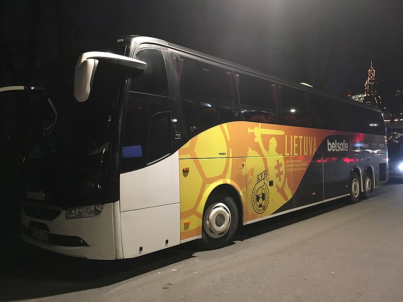 File:Lietuvos futbolo federacija player team bus front in Copenhagen.jpg