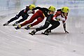 Lillehammer 2016 - Short track 1000m - Women Quaterfinals - Suyoun Lee, Petra Jaszapati and Li Gong