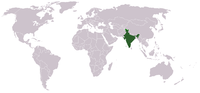 Locatie van भारत गणराज्य / Bharat Ganarajya