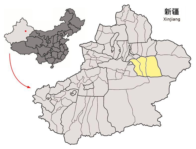 File:Location of Turpan Prefecture within Xinjiang (China).png