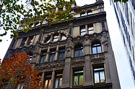 Lombard Building, Queen Street, Melbourne, 1890. Architects Balfour, Elliott & Co.