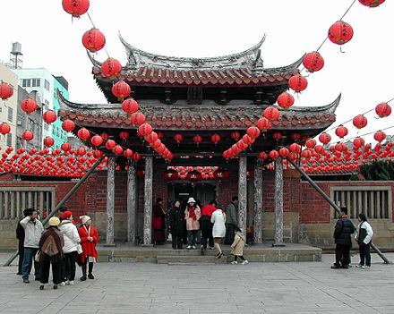 Traditional Minnan (Hokkien) architecture styled Lukang Longshan Temple.