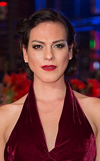 Daniela Vega, first openly transgender Chilean actress. MJK33409 Daniela Vega (A Fantastic Woman, Berlinale 2017) crop.jpg