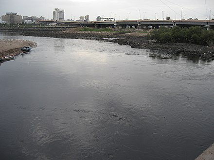 Mahim Creek where Mithi River joins and where the sweet water episode occurred in 2006