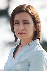 Maia Sandu at Batumi International Conference, on 19 July 2021 (cropped).jpg
