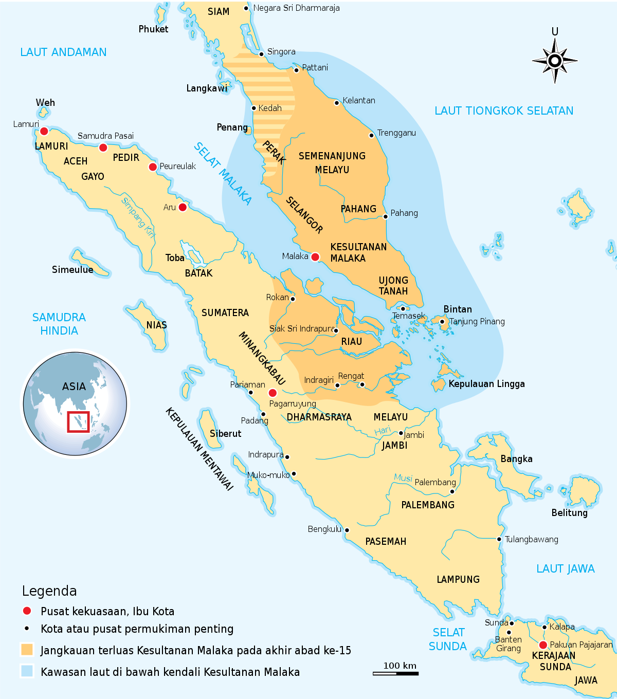 Kesultanan Melaka - Wikipedia bahasa Indonesia ...