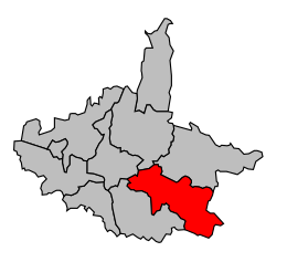 Cantone di Luc-en-Diois – Mappa