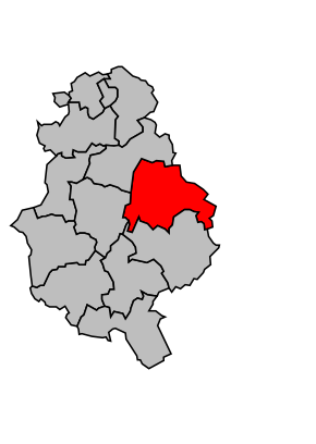 Kanton na mapě arrondissementu Mortagne-au-Perche