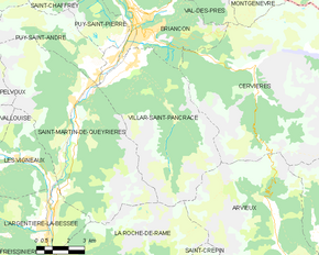 Poziția localității Villar-Saint-Pancrace