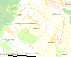 Mapa obce Steinseltz