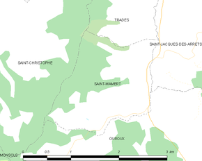 Poziția localității Saint-Mamert