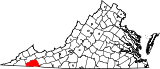 Harta Virginiei evidențiind județul Washington.svg