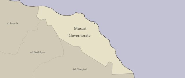 Map of the Muscat Governorate