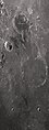 English: Maraldi lunar crater as seen from Earth with satellite craters labeled