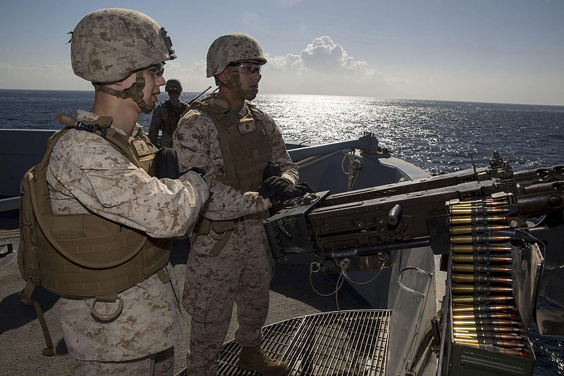 File:Marines keep watch as Mesa Verde passes through Strait of Hormuz 140515-M-MX805-032.jpg