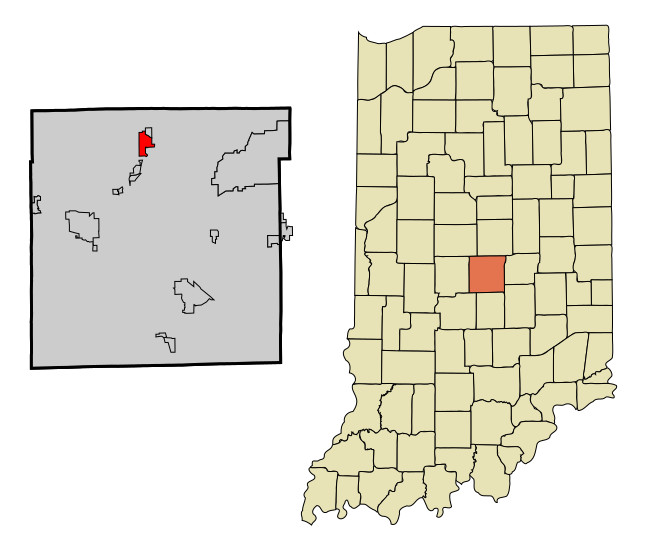 Датотека:Marion County Indiana Incorporated and Unincorporated areas Meridian Hills Highlighted.svg