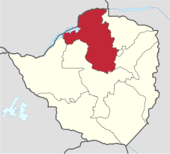 Mashonaland West in Zimbabwe.svg