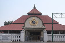 The Tajug or Meru type roof is commonly used on sacred buildings in Indonesia, especially Java