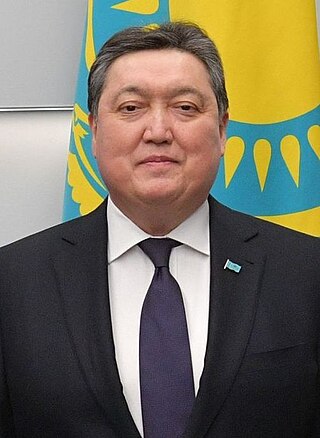 <span class="mw-page-title-main">Asqar Mamin</span> Prime Minister of Kazakhstan from 2019 to 2022