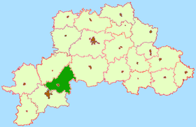 Качэрыцкі раён на мапе