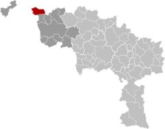 Mouscron Hainaut Belgium Map.svg