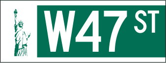 NYCDOT W47 ST Sign.svg