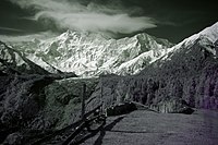 Fairy Meadows ( Nanga Parbat en el fondo )