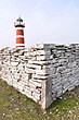 Stone wall near the lighthouse.