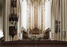The nave Nave and choir - St.Jakob - Rothenburg ob der Tauber - Germany 2017 (2).jpg
