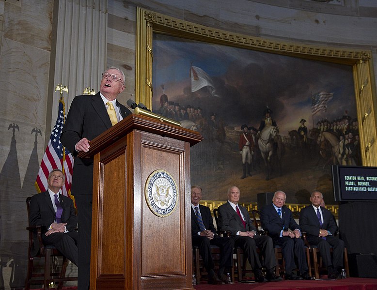 File:Neil Armstrong speaks during congressional gold medal ceremony.jpg