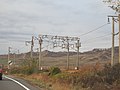 Línea de contacto a 25 kV, 50 Hz, corriente alterna en Rumanía