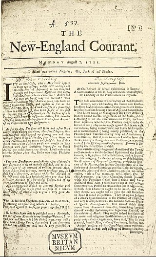 <i>The New-England Courant</i> Early American newspaper