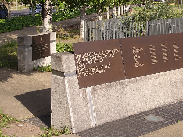 Olympic Village Memorial.