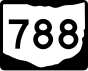 State Route 788 marker