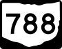 State Route 788 marker