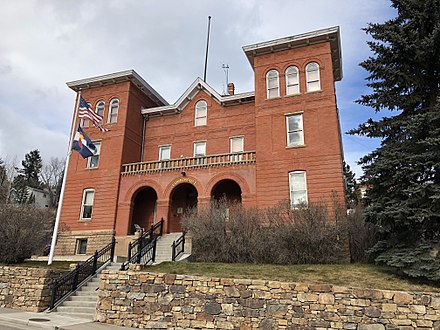 The Old Courthouse in Central City houses much of the county government.