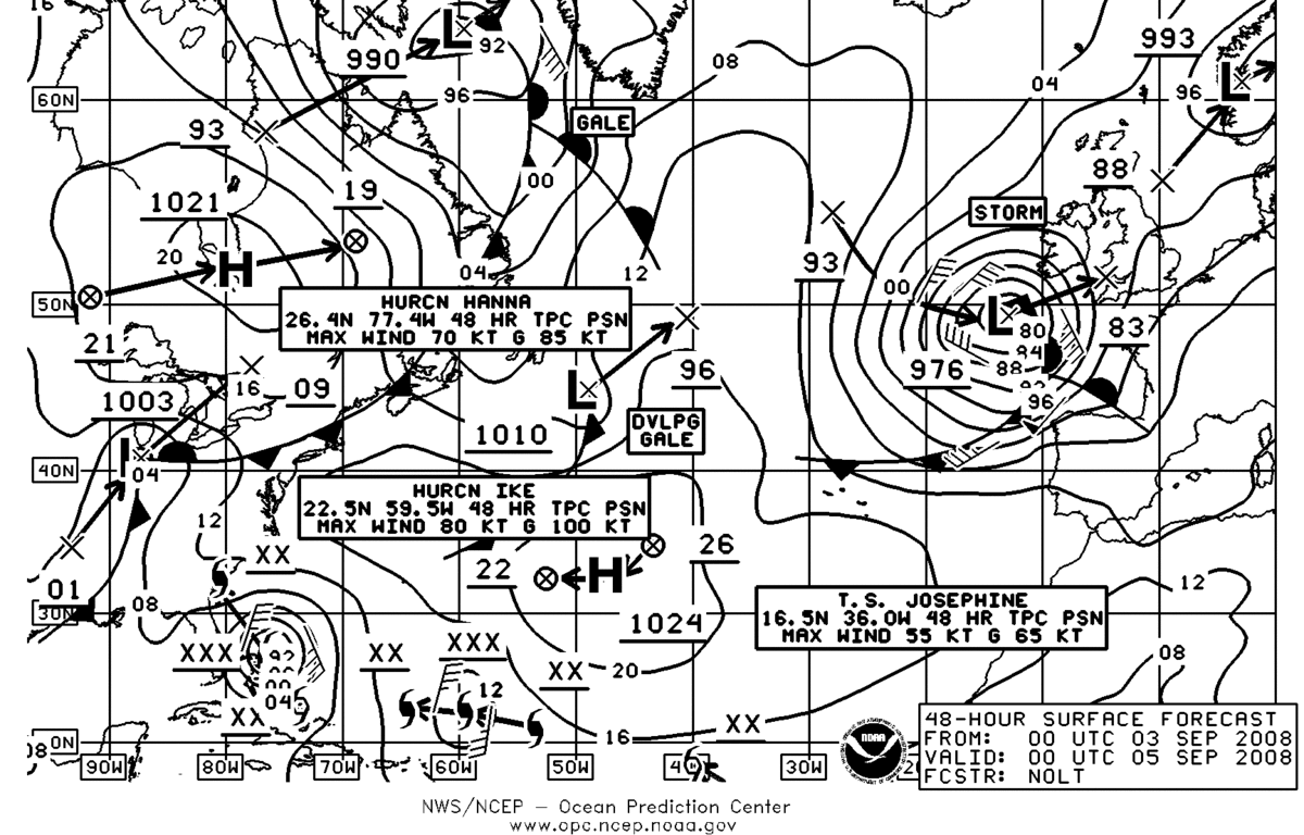 Met Office Surface Charts