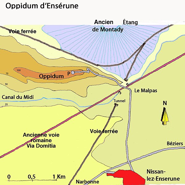 File:Oppidum d'Ensérune, plan.jpg