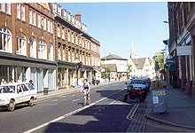 View looking east down Park End Street with Nuffield College and its spire in the distance. Oxford street scene. - geograph.org.uk - 146424.jpg