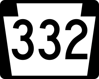 <span class="mw-page-title-main">Pennsylvania Route 332</span> State highway in Pennsylvania, US