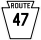 Pennsylvania Route 47 marker