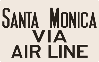 <span class="mw-page-title-main">Santa Monica Air Line</span> Former train service from Los Angeles to Santa Monica
