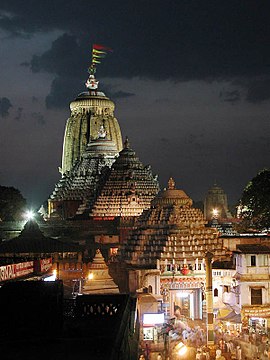 Jagannath Temple at Puri, built by Anantavarman Chodaganga Deva of the Eastern Ganga dynasty.