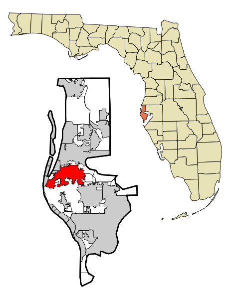 File:Pinellas County Florida Incorporated and Unincorporated areas Largo Highlighted.svg