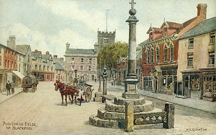 Poulton-le-Fylde town centre by A. R. Quinton, c. 1920