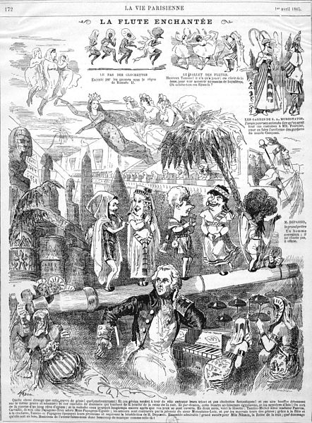 File:Press illustration of 'La Flûte enchantée' at the Théâtre Lyrique 1865 - Gallica.jpg