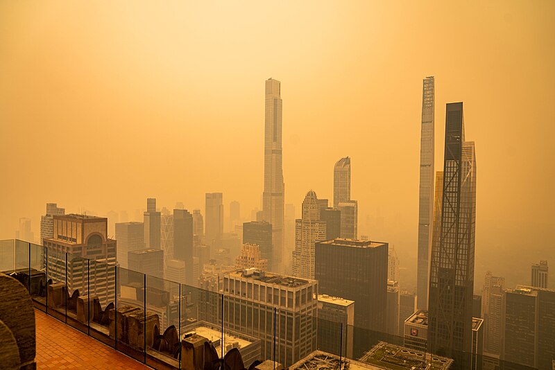 File:Quebec Canada Wildfire Smoke Consumes New Jersey and New York City June 7 2023 (52958921406).jpg